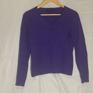 Boden Size 12 Purple Sweater V Neck Comfy Slouchy